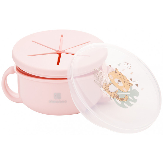 Kikka Boo Snack bowl 2 in 1 380ml Savanna Pink 31302040129