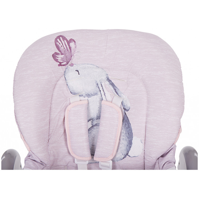 Kikka Boo Sweet Nature Παιδική Καρέκλα Φαγητού Pink Rabbit 31004010069 (Δώρο Μπολ Φαγητού με κουταλάκι)