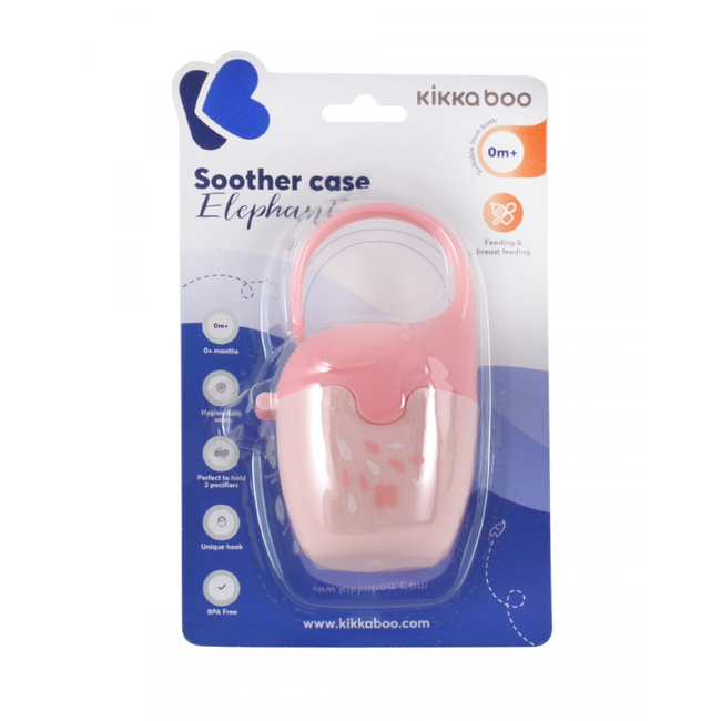 Kikka Boo Pacifier Case Elephant Pink 31302020131