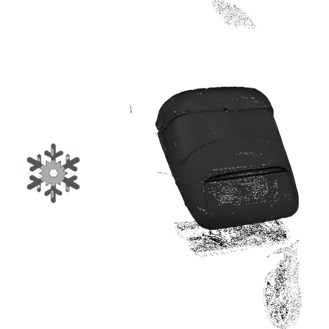 Kikka Boo Tiffany Μαύρο 2σε1 Καρότσι με Πορτ Μπεμπέ 31001020150