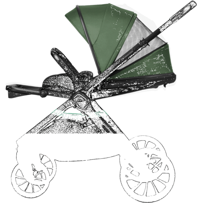 Kikka Boo Tiffany 3σε1 Παιδικό Καρότσι Army Green 31001020154