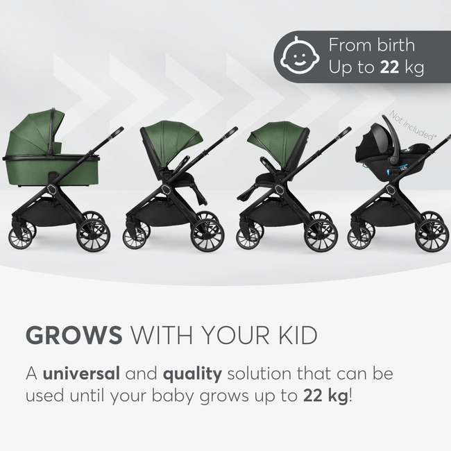 Kikka Boo Tiffany 3σε1 Παιδικό Καρότσι Army Green 31001020154