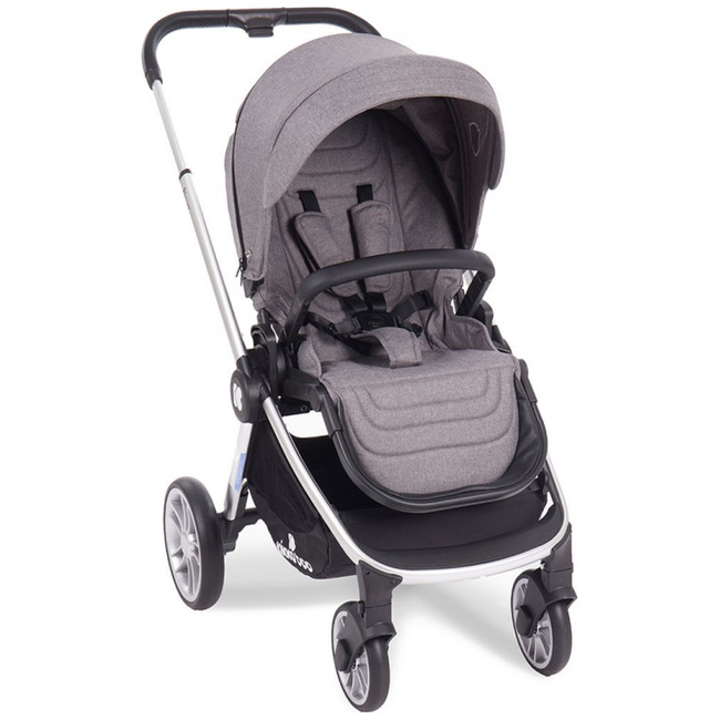 Kikka Boo Vicenza Luxury 3 in 1 Complete Travel System - Grey silver frame 31001010066