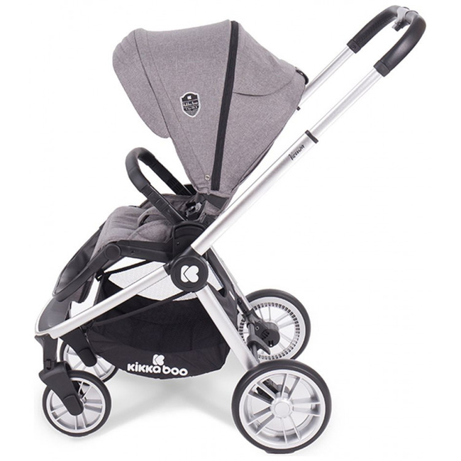 Kikka Boo Vicenza Luxury 3 in 1 Complete Travel System - Grey silver frame 31001010066