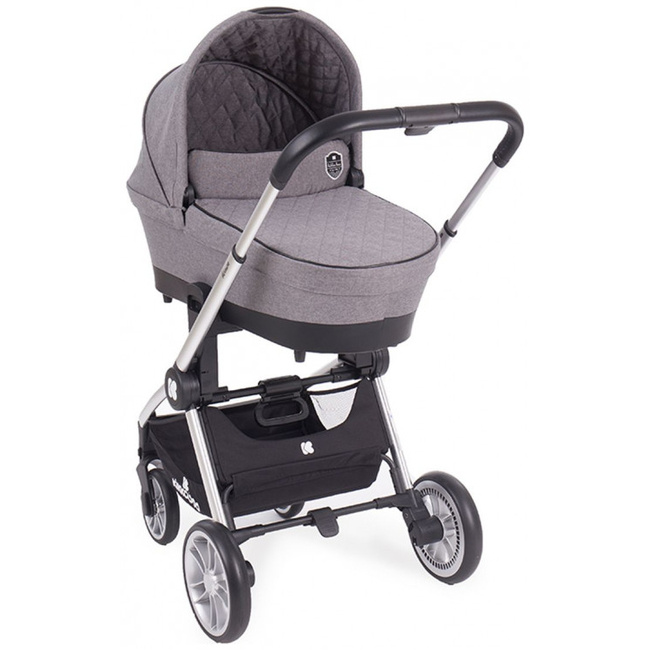 Kikka Boo Vicenza Luxury 3 in 1 Complete Travel System - Grey silver frame 31001010066