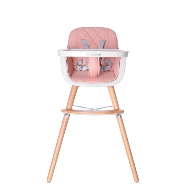Kikka Boo Woody 2 σε 1 Μετατρεπόμενη Παιδική Καρέκλα Φαγητού - Pink (31004010083)