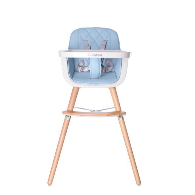 Kikka Boo Woody 2 in 1 Convertible Childern High Chair - Blue (31004010084)
