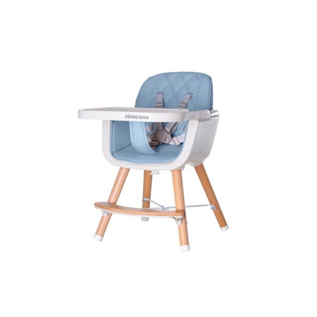 Kikka Boo Woody 2 in 1 Convertible Childern High Chair - Blue (31004010084)