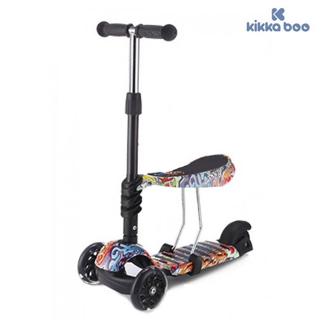 Kikka boo Makani Scooter 3 in 1 Ride and Skate Παιδικό Πατίνι (με 3 Τροχούς & Κάθισμα) - 31006010020 Scretch