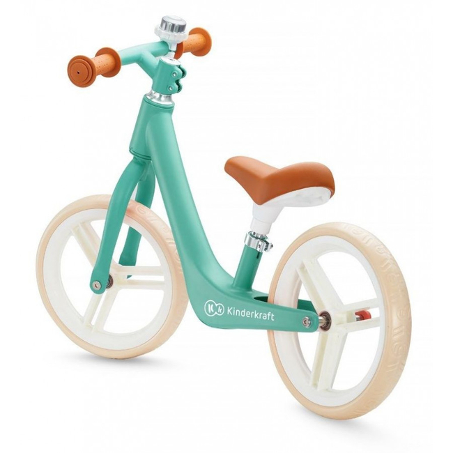 Kinderkraft Fly Plus Children's Balance Bike with Bell 3+ years Midnight Green KKRFLPLGRE0000