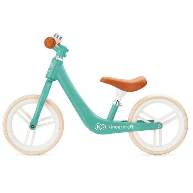 Kinderkraft Fly Plus Παιδικό Ποδήλατο Ισορροπίας με Κουδουνάκι 3+ετών Midnight Green KKRFLPLGRE0000
