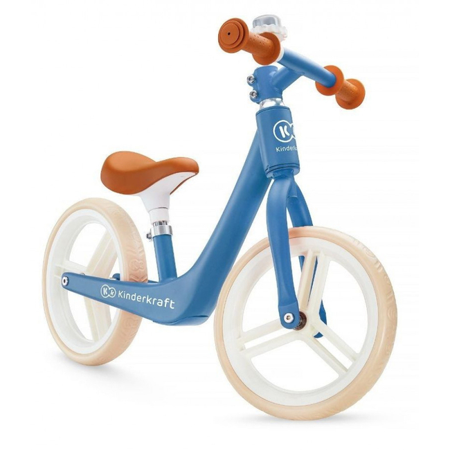 Kinderkraft Fly Plus Children's Balance Bike with Bell 3+ years Blue Sapphire KKRFLPLBLU0000