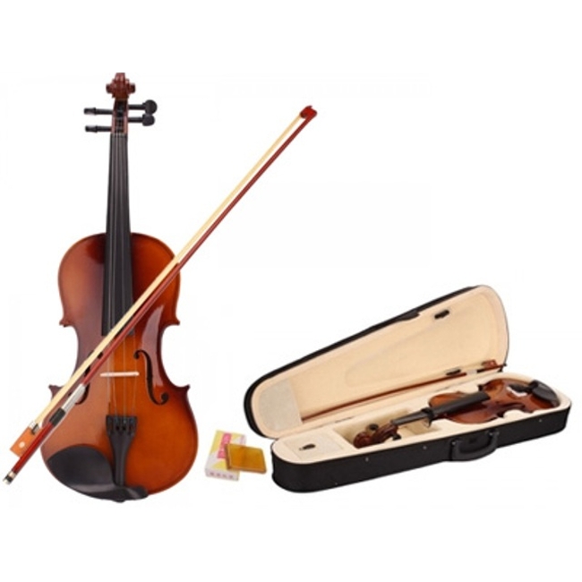 Classic 4/4 violin with bow and carry case OEM