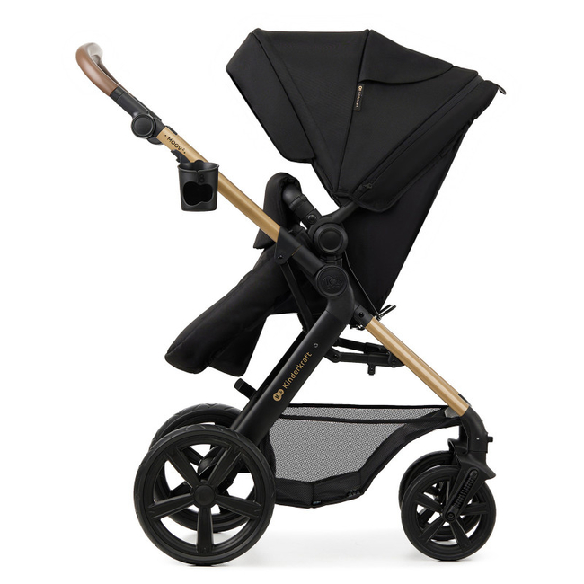 Kinderkraft MOOV 2 3 in 1 Baby Travel Set 0 to 27kg Mink Pure Black KSMOOV02BLKEV00