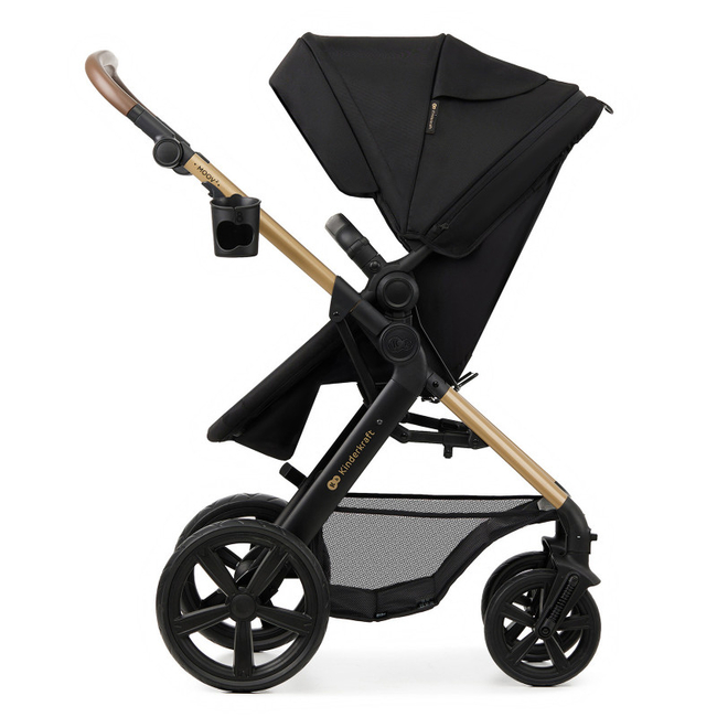Kinderkraft MOOV 2 3 in 1 Baby Travel Set 0 to 27kg Mink Pure Black KSMOOV02BLKEV00