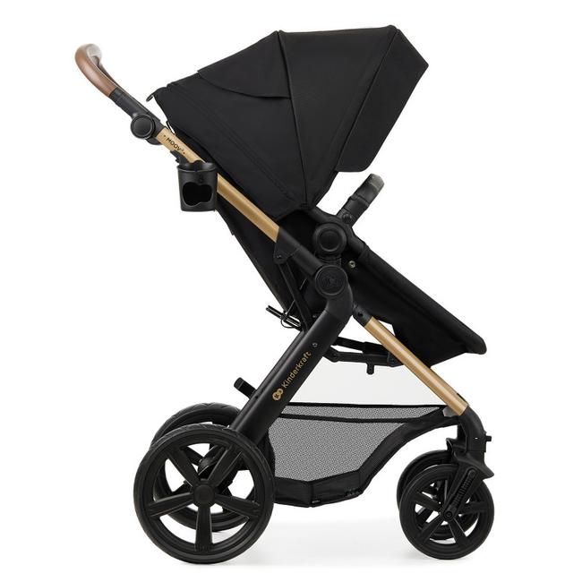 Kinderkraft MOOV 2 3 in 1 Baby Travel Set 0 to 27kg Mink Pure Black KSMOOV02BLKEV00