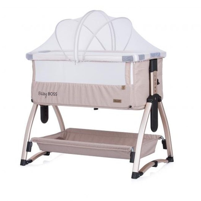 Chipolino Baby Boss Cradle with Opening Side & Accessories Humus KOSBB02203HU