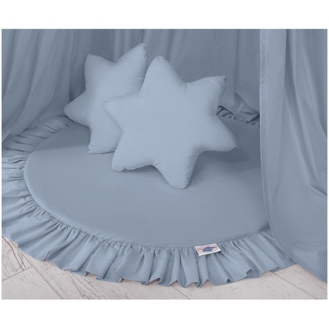 Babeez SET Μεγάλη Πριγκιπική Κουνουπιέρα Για Παιδικό Δωμάτιο Βαμβακερή 260 x 52 Με Χαλάκι-γυμναστήριο και Μαξιλάρια -   Pastel Blue 1062