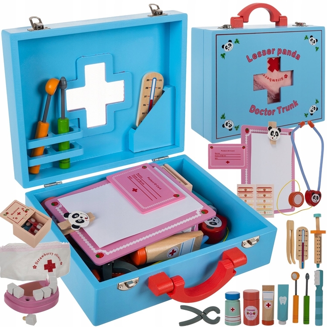 Kruzzel Wooden Doctor's Case Set 43pcs 3+ years 19869