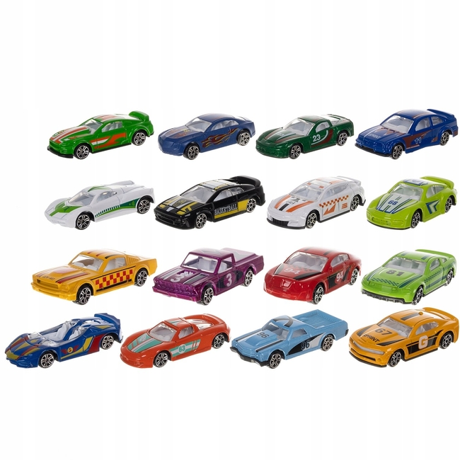 Kruzzel Set of 16 Metal Cars 1:64 20352