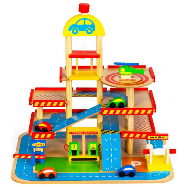 Wooden Garage Kids Eco Toy Ecotoys