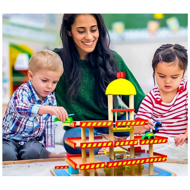 Wooden Garage Kids Eco Toy Ecotoys