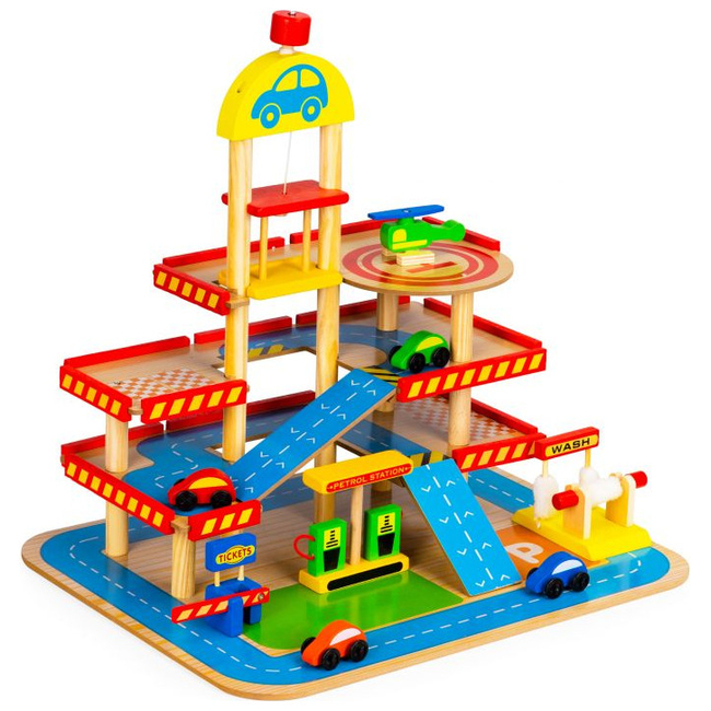 Wooden Garage Kids Eco Toy Ecotoys