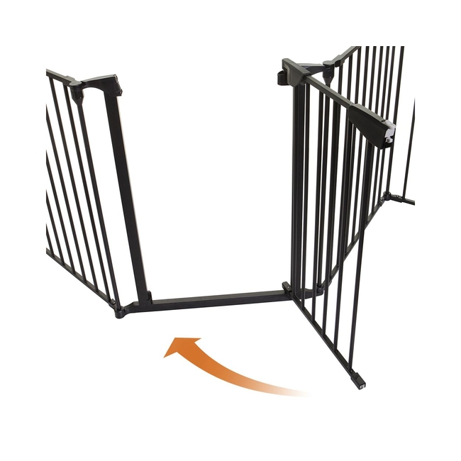DreamBaby Newport Folding Child Safety Gate 85-200 cm Black BR75297