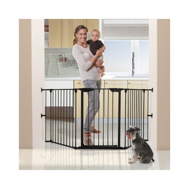 DreamBaby Newport Folding Child Safety Gate 85-200 cm Black BR75297
