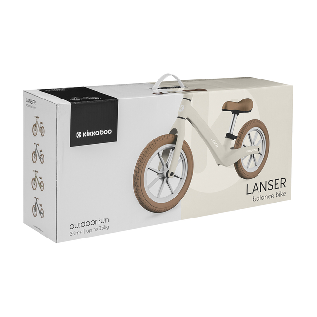 Kikka Boo Lanser 12'' Ποδήλατο Ισορροπίας 2+ Ετών Μπεζ 31006040113 (Δωρο Μπρος Πισω Φωτα Led)
