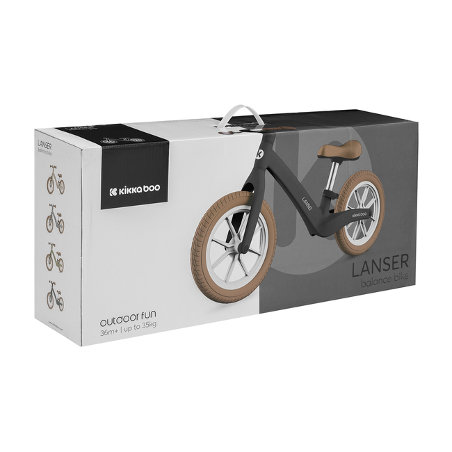 Kikka Boo Lanser 12'' Ποδήλατο Ισορροπίας 2+ Ετών Μαύρο 31006040111 (Δωρο Μπρος Πισω Φωτα Led)