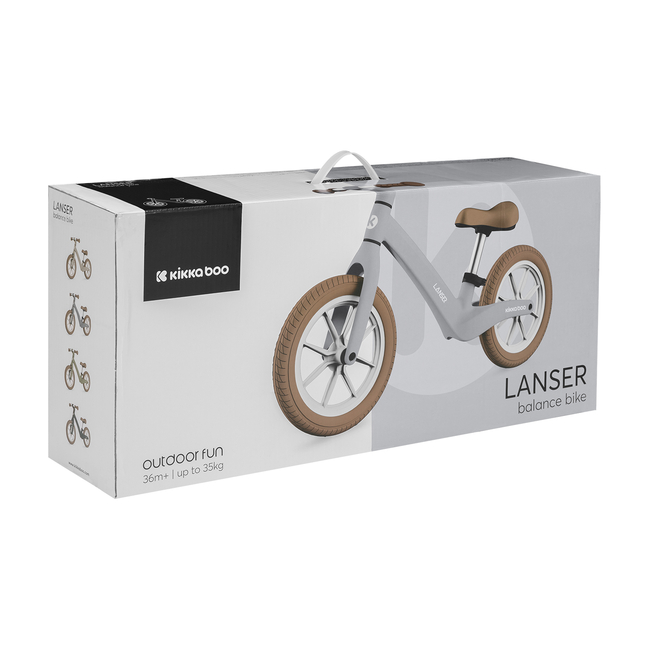 Kikka Boo Lanser 12'' Ποδήλατο ισορροπίας 2+ ετών Grey 31006040112 (Δωρο Μπρος Πισω Φωτα Led)