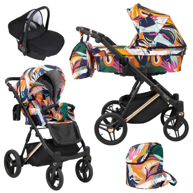 Kunert LAZZIO 3 in 1 Complete Travel System Color LAZ-01 GOLD Frame