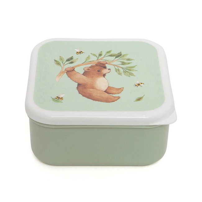 Petit Monkey Lunchbox Set of 3-Piece Food Containers Bear PTM-LB34