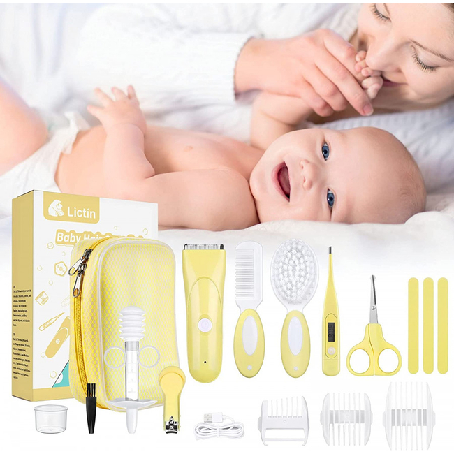 Lictin Complete baby care set 15 Pieces Yellow