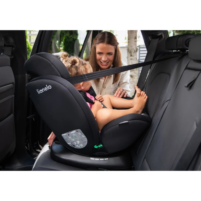 Lionelo Bastiaan i-Size Black Carbon – 4-in-1 Rotating Car Seat (40-150 cm)