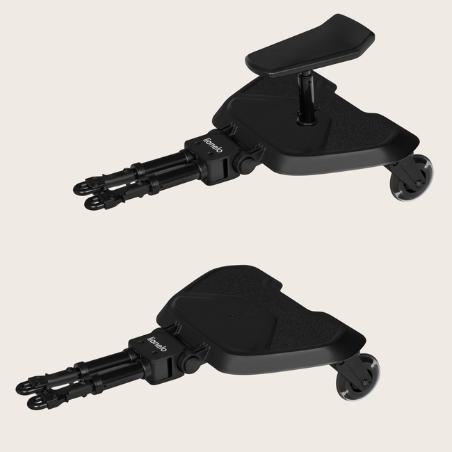 Lionelo Buggy Board Σκαλοπάτι Καροτσιού με Κάθισμα 2 σε 1 Μαύρο