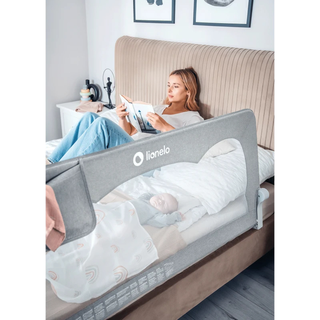 Lionelo Hanna Gray – Bed Safety Rail 66×150 cm