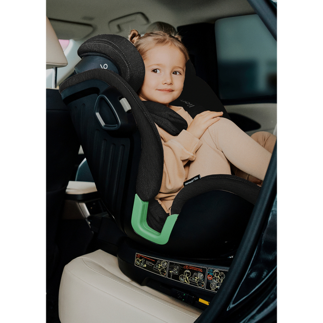 Lionelo Harmony i-Size 360° 40-150 cm Περιστρεφόμενο Κάθισμα Αυτοκινήτου Black Carbon Bamboo