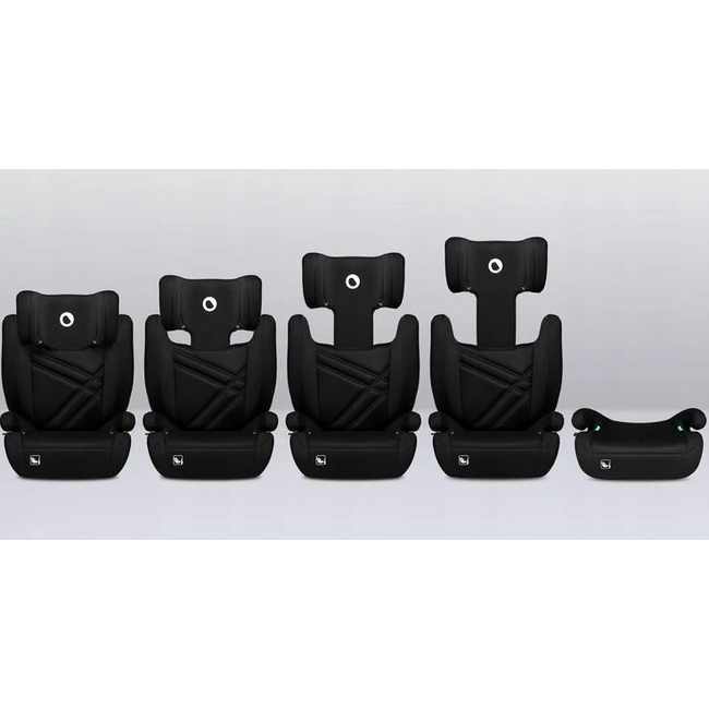 Lionelo Hugo i-Size 100–150 cm (Isofix) Κάθισμα Αυτοκινήτου Black Carbon (ΔΩΡΟ προστασία καθίσματος)
