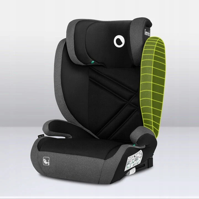 Lionelo Hugo i-Size 100–150 cm (Isofix) Κάθισμα Αυτοκινήτου Black Carbon (ΔΩΡΟ προστασία καθίσματος)