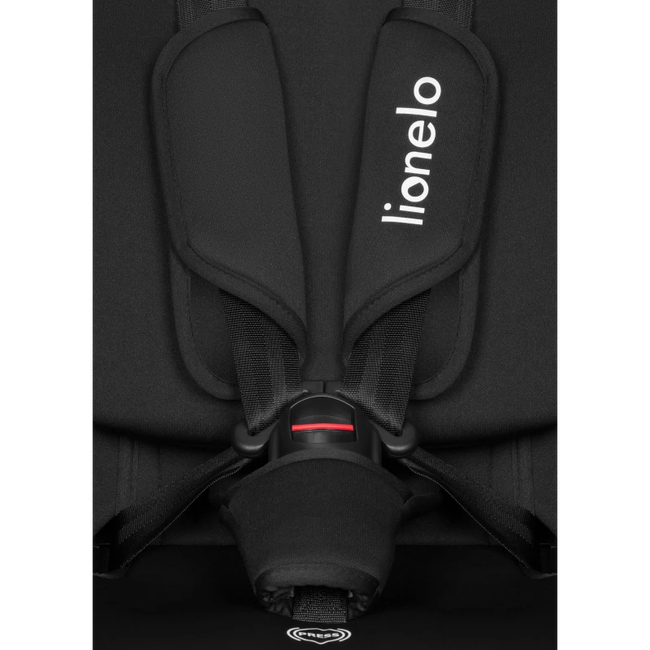 Lionelo Izzy i-Size 40–150 cm Κάθισμα Αυτοκινήτου τοποθέτηση με Ζώνη Black Carbon