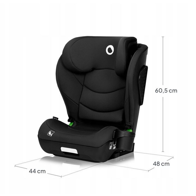 Lionelo Neal i-Size Black Carbon – Child Car Seat 100–150 cm (Isofix)