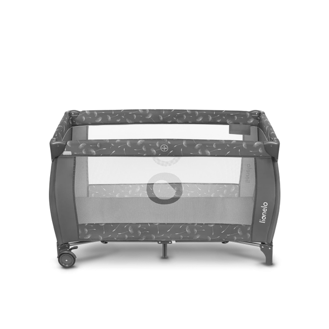 Lionelo Sven Plus 2 in 1 Travel Cot with Accessories Grey Concrete
