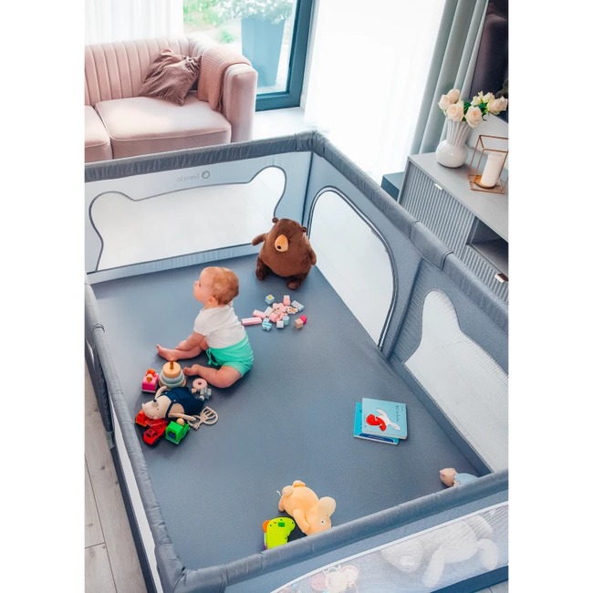 Lionelo Willow Baby Playpen 187x127x68cm Beige Sand