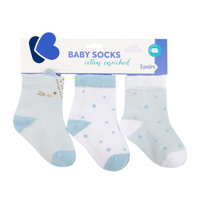 Baby socks with 3D ears Little Fox