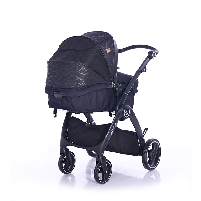 Lorelli Adria 2 σε 1 Αναστρέψιμο Πολυμορφικό Καρότσι - Black 10021452005R