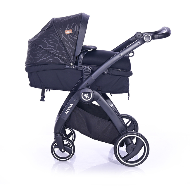 Lorelli Adria 2 σε 1 Αναστρέψιμο Πολυμορφικό Καρότσι - Black 10021452005R