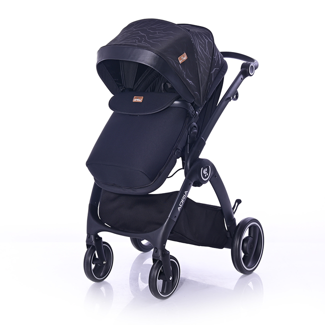 Lorelli Adria 2 σε 1 Αναστρέψιμο Πολυμορφικό Καρότσι - Black 10021452005R