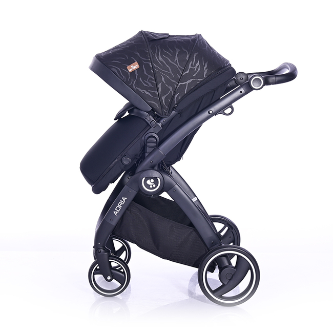 Lorelli Adria 2 σε 1 Αναστρέψιμο Πολυμορφικό Καρότσι - Black 10021452005R